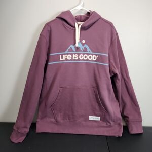 NWT Life is Good Men's Purple Hoodie